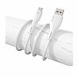 Кабель GFPower F16L индикация USB-Lightning 1 м 3,6 A, белый ПВХ GF-F16L-WHT