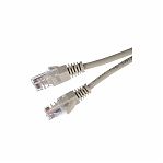 Патч-корд GoPower RJ-45-RJ-45 кат.5е, ПВХ, круглый, серый, 1 м