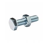 Болт М18х130 мм DIN 933 кл.пр 5.8 + гайка М18 DIN 934