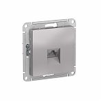 Розетка компьютерная Schneider Electric AtlasDesign ATN000383 встраиваемая, алюминий