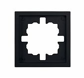 Рамка 1-местная Lezard Zima 704-4200-146 горизонтальная, пластик, черный бархат