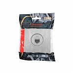 Розетка компьютерная Lezard Zima 704-7488-139 встраиваемая, пластик, серый матовый