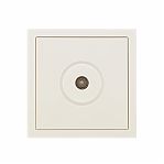 Розетка ТВ оконечная Lezard Zima 704-9088-130 встраиваемая, слоновая кость