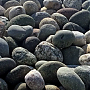 Камень серая галька 100-120 мм