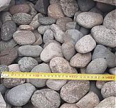 Камень серая галька речная 60-80 мм