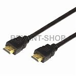 Шнур штекер HDMI-штекер HDMI GOLD (TV/DVD) 2м. с фильтром REXANT 17-6204