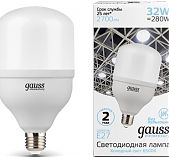Лампа Gauss Elementary T140 Е27 50w 6500K 
