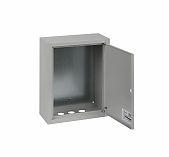 Щит с монтажной панелью металлический ЭРА SIMPLE ЩМП-1-1, 395х310х150 мм, IP31, УХЛ3, навесной серый Б0057143