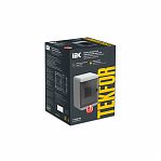 Бокс пластиковый накладной IEK TEKFOR КМПн-4 IP41 прозрачная дверь 4 модуля