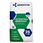 Штукатурка Цементум Фасадная для газобетона, кирпича, монолита 25 кг