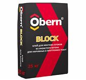 Клей OBERN BLOCK зимний для пеноблоков 25 кг