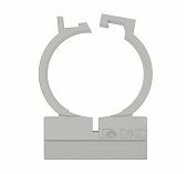 Держатель для труб DKC 51116 двухкомпонентный d-16 мм, пластик, серый