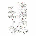 Ящик для инструмента Qbrick System One 350 Technik, пластик, 585x385x320 мм
