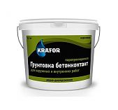 Грунтовка Бетонконтакт KRAFOR 12 кг