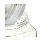 Банка для сыпучих продуктов Квадро Y4-5385 с крышкой, стекло, 1 л