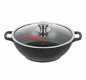 Казан Горница Induction Гранит антипригарное покрытие, с крышкой, 4 л