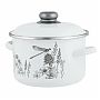 Кастрюля эмалированная Appetite, Flora-2, 3 л