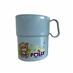 Кружка Полимербыт Polly детская с аппликацией, пластик, 300 мл, 434772400