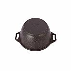 Кастрюля Kukmara со стеклянной крышкой, кофейный мрамор, 4 л