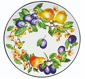 Тарелка Appetite ZFA627-8 Дюшес керамическая плоская, для подачи основных блюд, 24 см