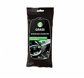 Салфетки влажные GRASS для ухода за интерьером автомобиля 30 шт