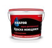 Краска KRAFOR интерьерная, водно-дисперсионная, глубокоматовая, белая 14кг
