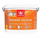 Краска FACADE SILICON для фасадов и цоколей База С, 9 л
