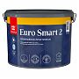 Краска интерьерная Tikkurila Euro Smart 2 для стен и потолка, База А, белый, 9 л