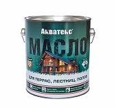 Масло Акватекс для террас, лестниц, полов, бесцветный, 2.5 л