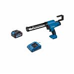Пистолет для герметика Bull CG 1860 Set 1304625 аккумуляторный, для тубы, 1 акк. 18В, 4.0 Ah+з.у., полузакрытый