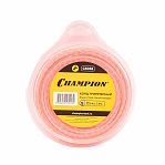 Леска для триммера Champion C5058, диаметр 2.4 мм, длина 44 м,  витой квадрат