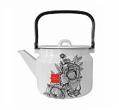 Чайник эмалированный Лысьва Urban flower 2710/4,Рч , белый, 2 л