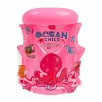 Жилет надувной Cean Child D090010 детский, 3-5 лет, анатомическая форма, розовый 35х50 см