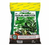 Грунт Гера Биогрунт Экофлора для пальм и фикусов, с добавлением экстракта озерного сапропеля, 5 л