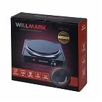 Электроплитка настольная Willmark HS-111W, 1 конфорка, цвет черный, 1 кВт