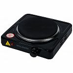 Электроплитка настольная Willmark HS-111W, 1 конфорка, цвет черный, 1 кВт