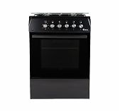 Плита комбинированная Ideal L115, цвет черный, объем электродуховки 65 л, откидная дверца