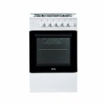 Плита комбинированная MIU  5010 ERP, цвет белый, объем электродуховки 52 л, откидная дверца