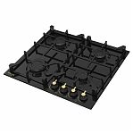 Поверхность варочная газовая Willmark WGH-4601BLR, 4 конфорки, цвет черный