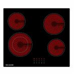 Панель варочная стеклокерамическая Willmark WCH-4602R 60 см, 4 конфорки, цвет черный, 6.4 кВт