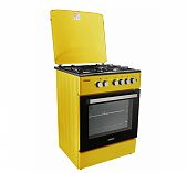 Газовая плита STENFELD T641GEF-02 YELLOW с электродуховкой, желтая