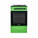 Плита комбинированная MIU 5013 ERP ГК LUX, цвет зеленый, объем электродуховки 52 л, откидная дверца