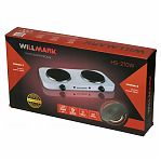 Электроплитка настольная Willmark НS-210W, 2 конфорки, цвет белый, 2 кВт