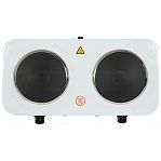 Электроплитка настольная Willmark НS-210W, 2 конфорки, цвет белый, 2 кВт