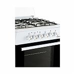 Плита комбинированная Ideal L110, цвет белый, объем электродуховки 65 л, откидная дверца