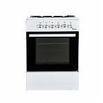 Плита комбинированная Ideal L110 Econom, цвет белый, объем электродуховки 65 л, откидная дверца