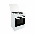 Плита комбинированная Ideal L1155, цвет белый, объем электродуховки 65 л, откидная дверца