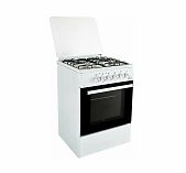 Плита комбинированная Ideal L1155, цвет белый, объем электродуховки 65 л, откидная дверца