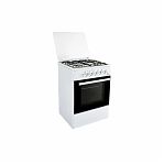 Плита комбинированная Ideal L115, цвет белый ГК, объем электродуховки 65 л, откидная дверца