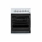Плита комбинированная Ideal L115, цвет белый ГК, объем электродуховки 65 л, откидная дверца